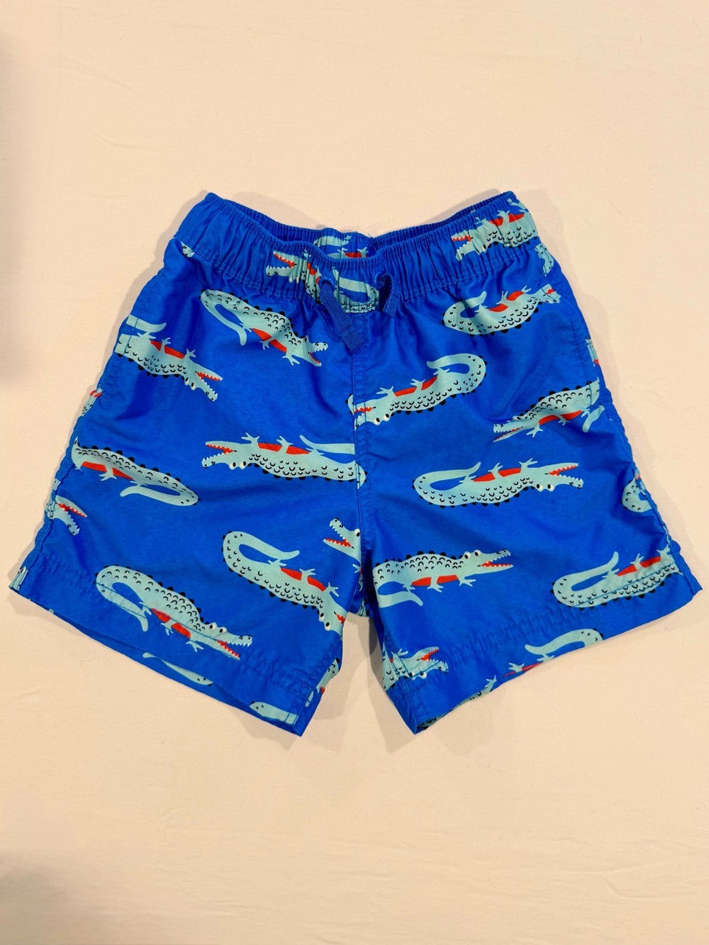 Hanna Andersson Alligator Print Swim Trunks Boys 4 4T 100 cm Crocodile Summer